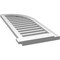 Ekena Millwork Quarter Round Top Right Surface Mount PVC Gable Vent w/ 2"W x 2"P Brickmould Sill Frame, 16"W x 40"H GVPQR16X4003SF - alternate 4